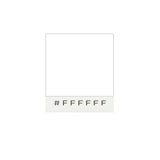 Drapeau bureau blanc polyester socle acier inoxydable