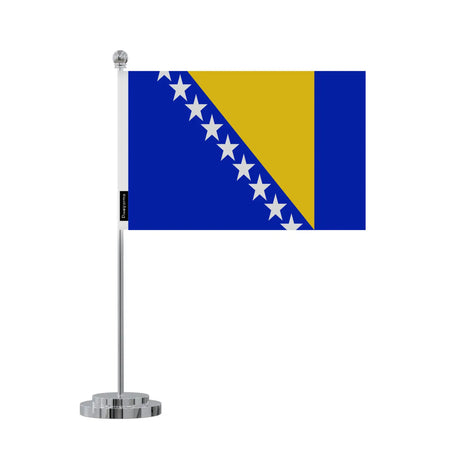 Drapeau bureau bosnie-herzégovine en polyester - pixelforma