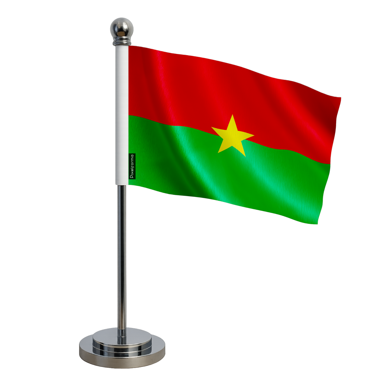 Drapeau bureau burkina faso en polyester - pixelforma