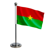 Drapeau bureau burkina faso en polyester - pixelforma