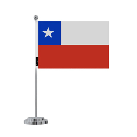 Drapeau bureau chili en polyester - pixelforma