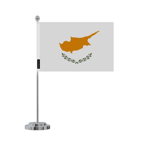 Drapeau bureau chypre en polyester - pixelforma