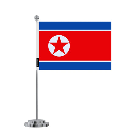 Drapeau bureau corée du nord en polyester - pixelforma