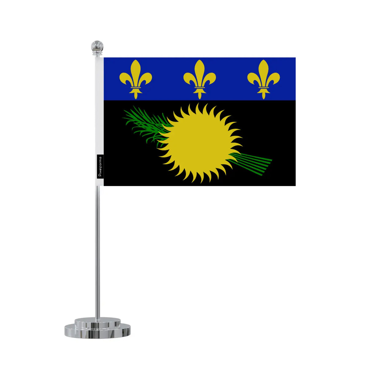 Drapeau bureau de guadeloupe en polyester - pixelforma