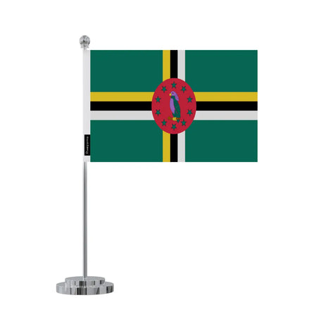 Drapeau bureau dominique en polyester - pixelforma