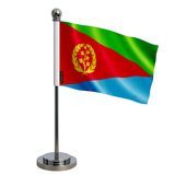 Drapeau bureau érythrée en polyester - pixelforma