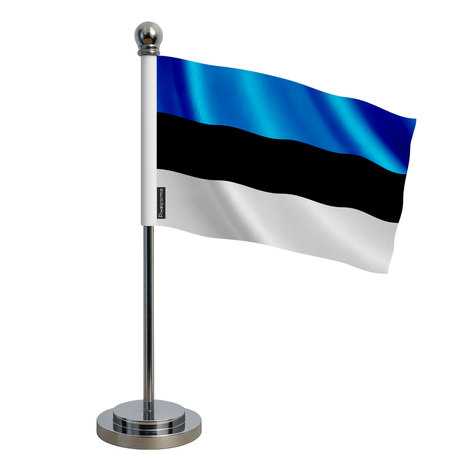 Drapeau bureau estonie en polyester - pixelforma