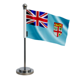 Drapeau bureau fidji en polyester - pixelforma