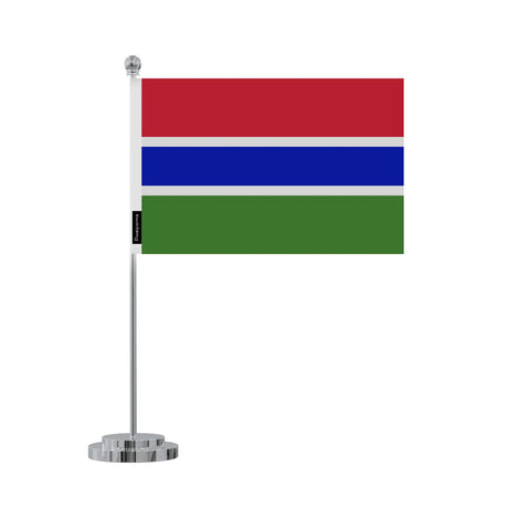 Drapeau bureau gambie en polyester - pixelforma