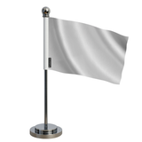 Drapeau bureau gris clair en polyester - pixelforma