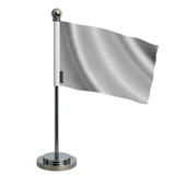 Drapeau bureau gris en polyester - pixelforma