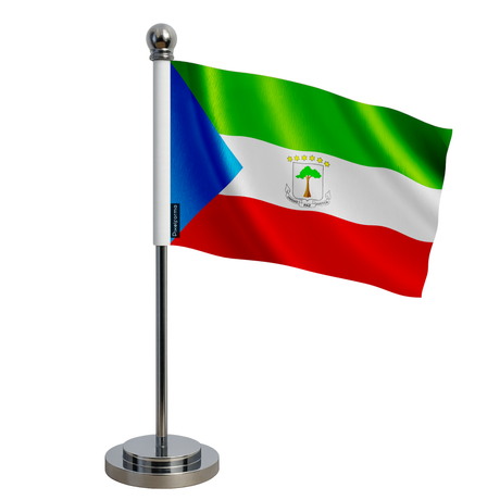 Drapeau bureau guinée équatoriale en polyester - pixelforma