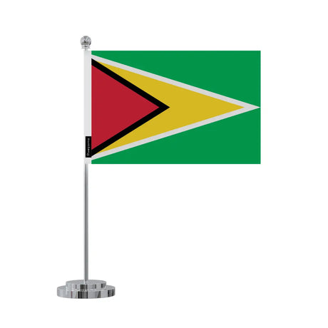 Drapeau bureau guyana en polyester - pixelforma