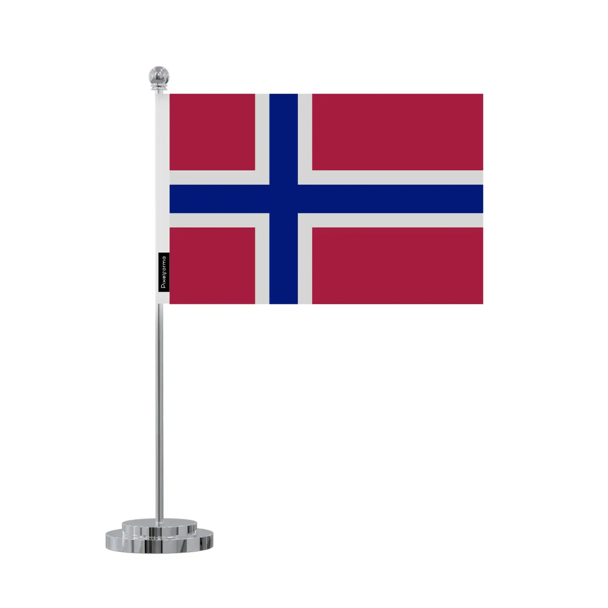 Drapeau bureau île bouvet en polyester - pixelforma