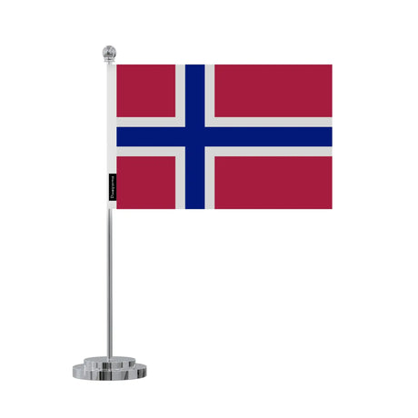 Drapeau bureau île bouvet en polyester - pixelforma