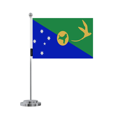 Drapeau bureau île christmas en polyester - pixelforma