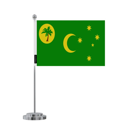 Drapeau bureau îles cocos en polyester - pixelforma