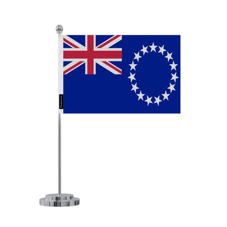 Drapeau bureau îles cook en polyester - pixelforma