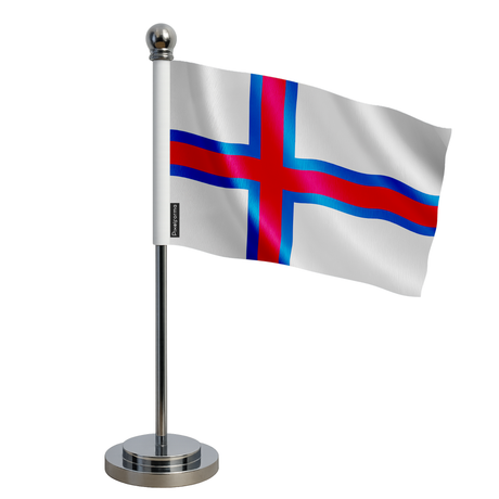 Drapeau bureau îles féroé en polyester - pixelforma