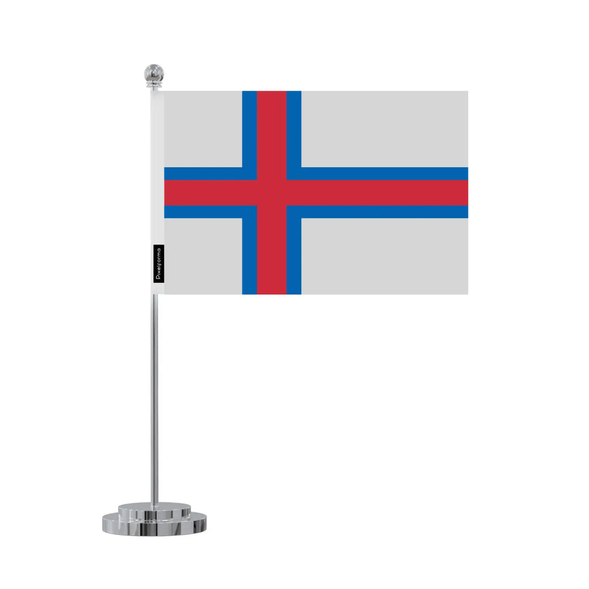 Drapeau bureau îles féroé en polyester - pixelforma