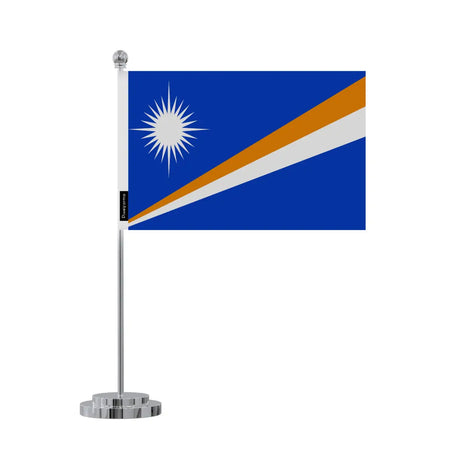 Drapeau bureau îles marshall en polyester - pixelforma