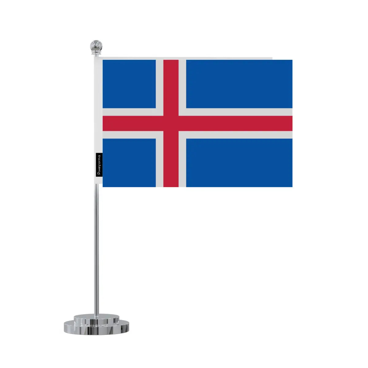 Drapeau bureau Islande en Polyester - Pixelforma 