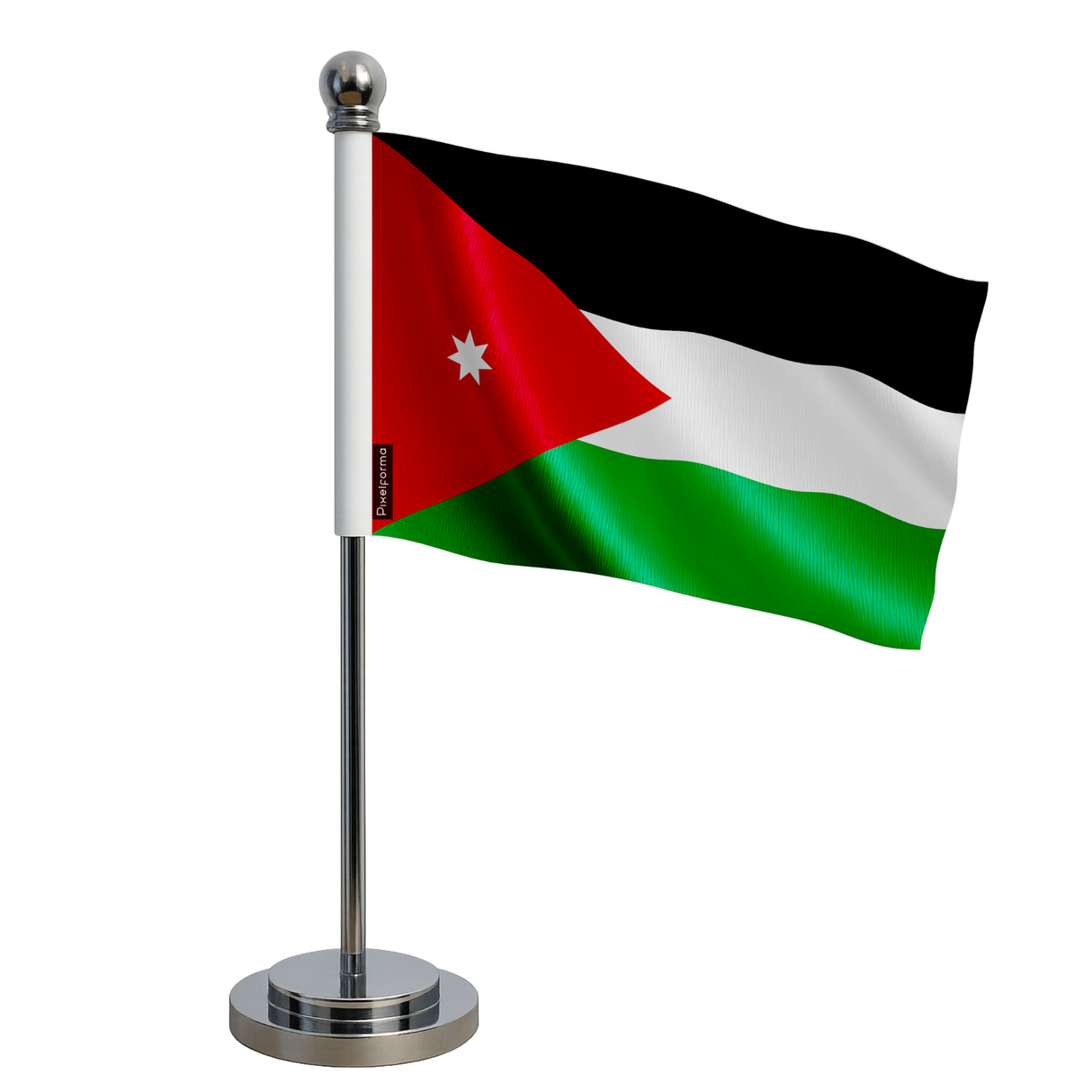 Drapeau bureau jordanie en polyester - pixelforma