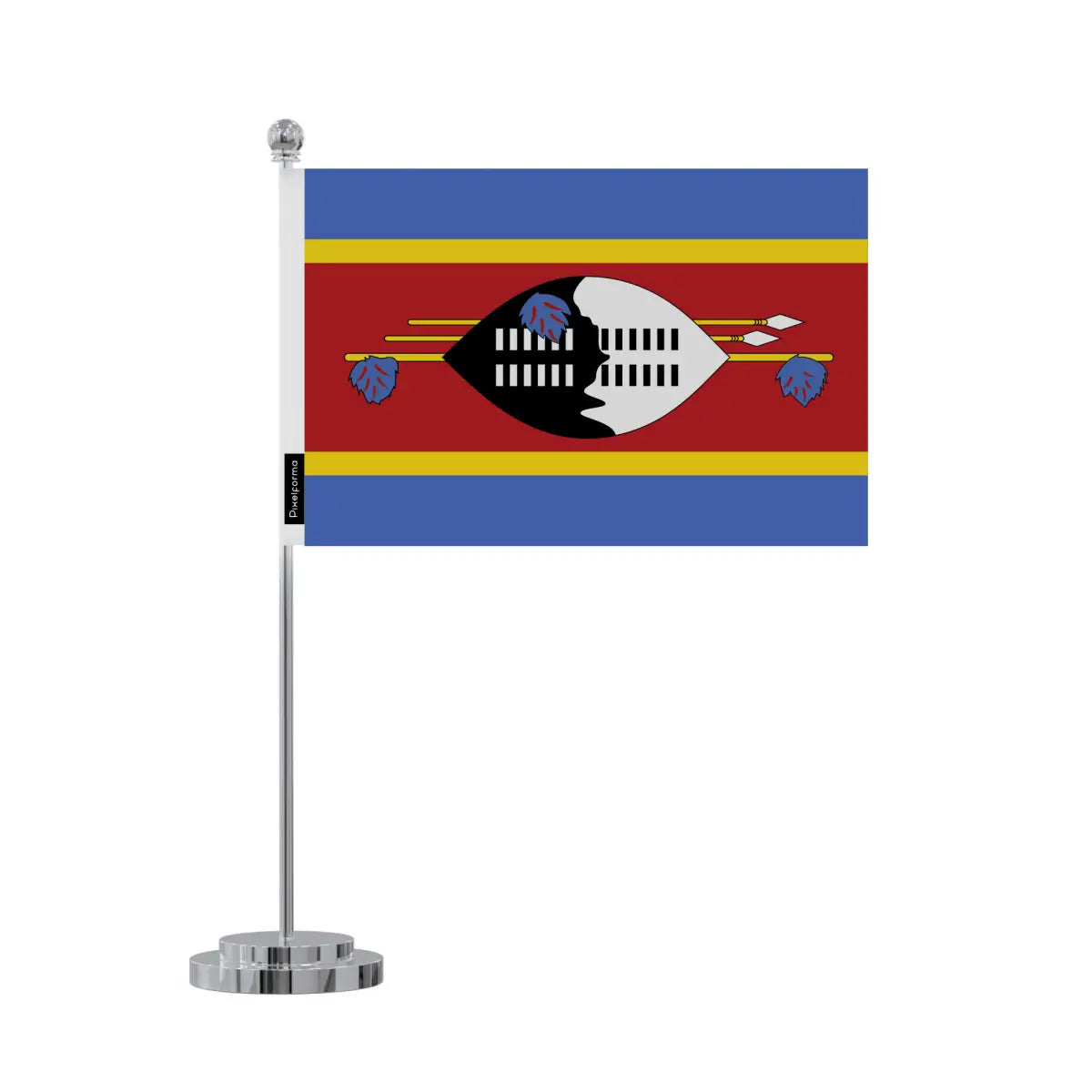 Drapeau bureau l'Eswatini en Polyester - Pixelforma 