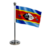 Drapeau bureau l’eswatini en polyester - pixelforma