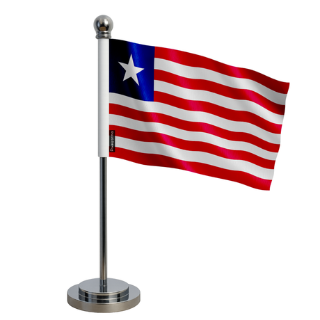 Drapeau bureau liberia en polyester - pixelforma