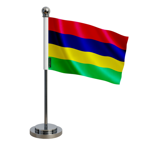 Drapeau bureau maurice en polyester - pixelforma
