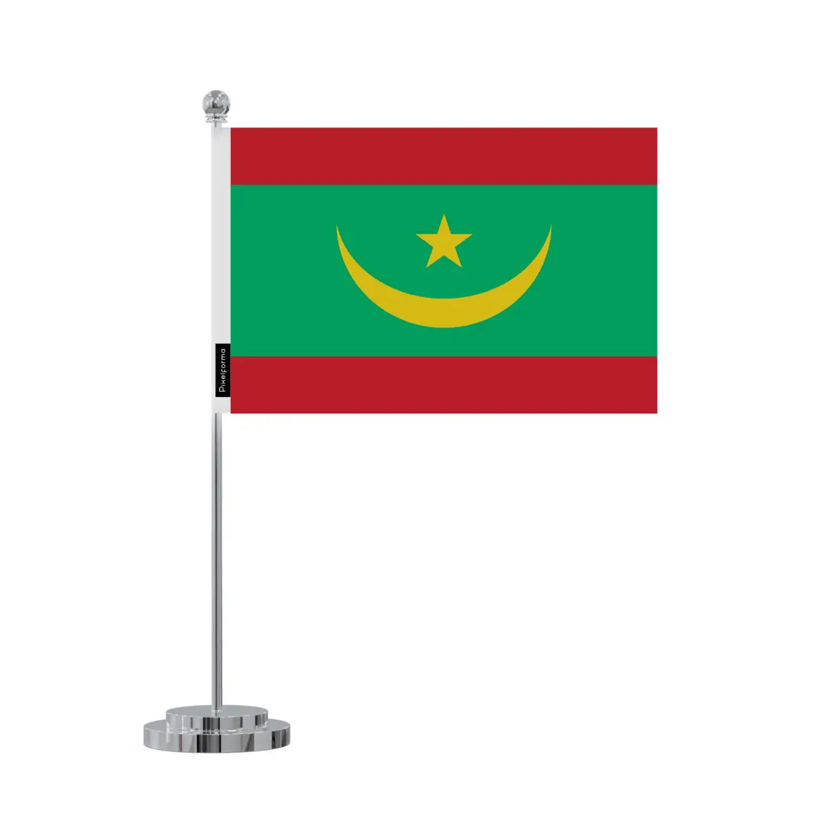 Drapeau bureau Mauritanie en Polyester - Pixelforma 