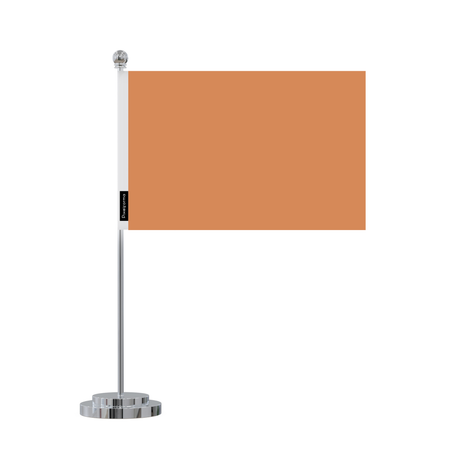 Drapeau bureau orange en polyester - pixelforma
