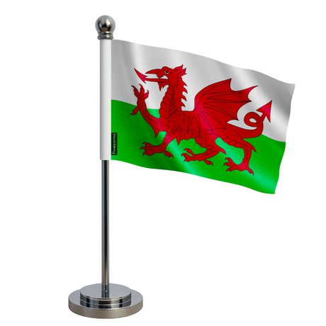 Drapeau bureau pays de galles en polyester - pixelforma
