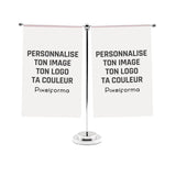 Drapeau bureau personnalisé en T Ornement de bureau - Pixelforma 