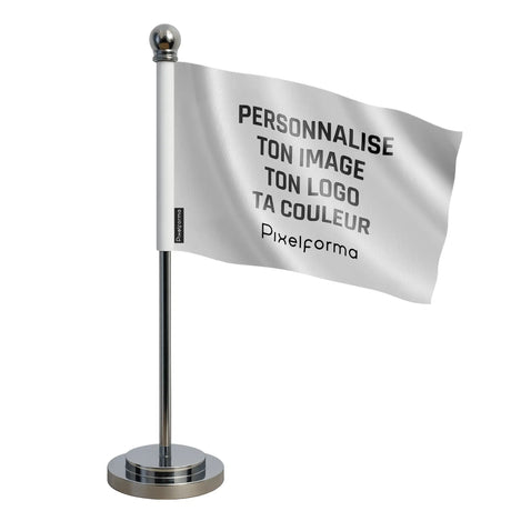 Drapeau bureau personnalisé france tissu résistant intempéries