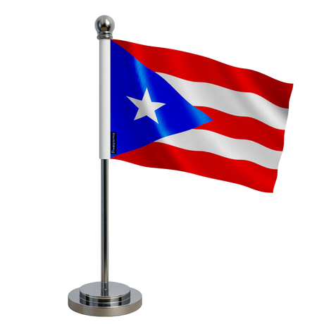 Drapeau bureau porto rico en polyester - pixelforma