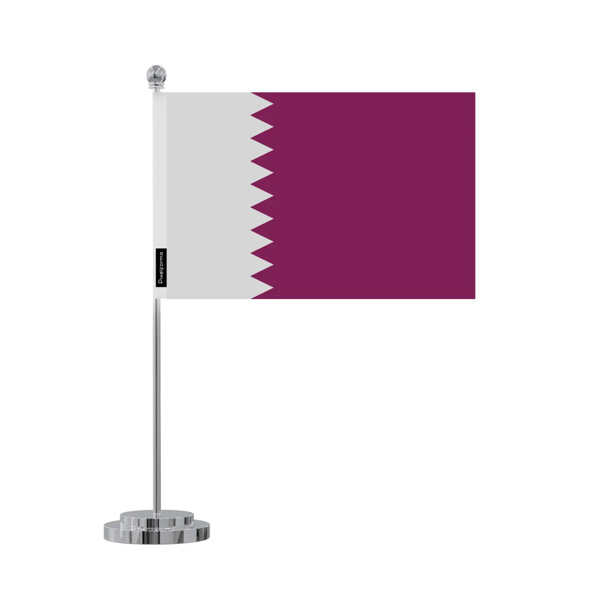 Drapeau bureau qatar en polyester - pixelforma