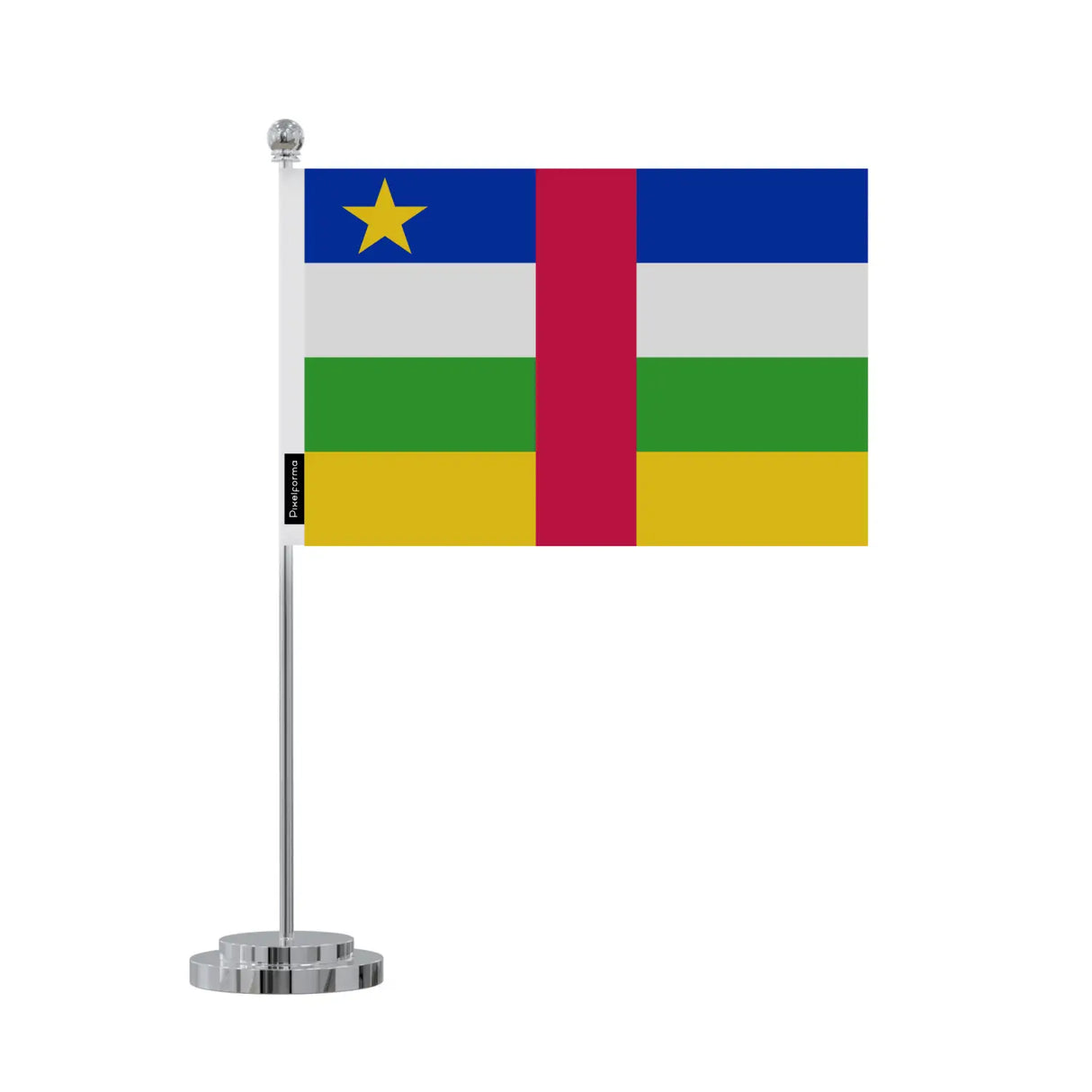 Drapeau bureau république centrafricaine en polyester - pixelforma