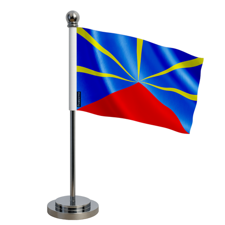 Drapeau bureau réunion en polyester - pixelforma