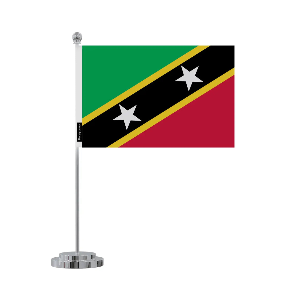 Drapeau bureau saint-christophe-et-niévès en polyester - pixelforma