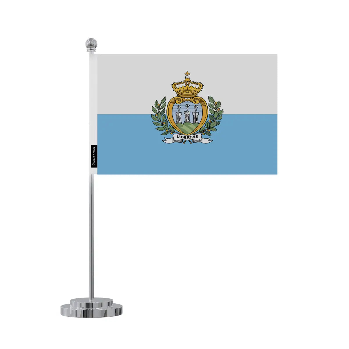 Drapeau bureau saint-marin en polyester - pixelforma