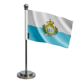 Drapeau bureau saint-marin en polyester - pixelforma