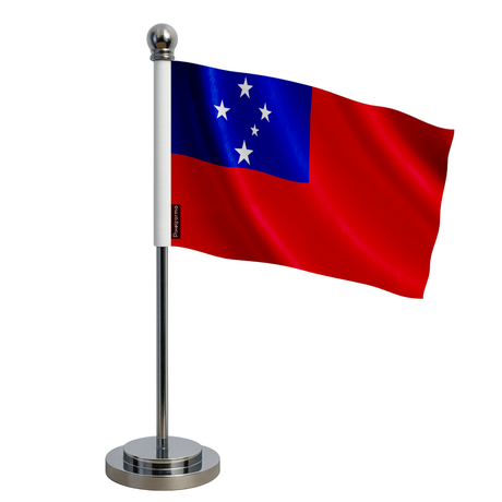 Drapeau bureau samoa en polyester - pixelforma