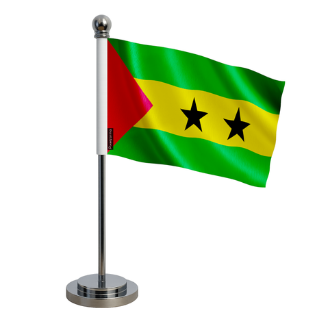Drapeau bureau sao tomé-et-principe en polyester - pixelforma