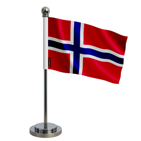 Drapeau bureau svalbard et de jan mayen en polyester - pixelforma