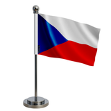 Drapeau bureau tchéquie en polyester - pixelforma