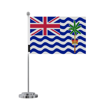 Drapeau bureau territoire britannique de l’océan indien en polyester - pixelforma