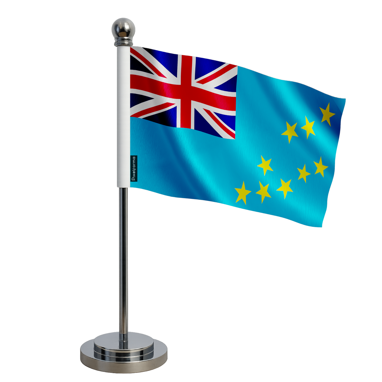 Drapeau bureau tuvalu en polyester - pixelforma