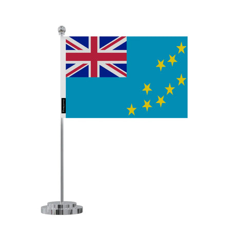Drapeau bureau tuvalu en polyester - pixelforma